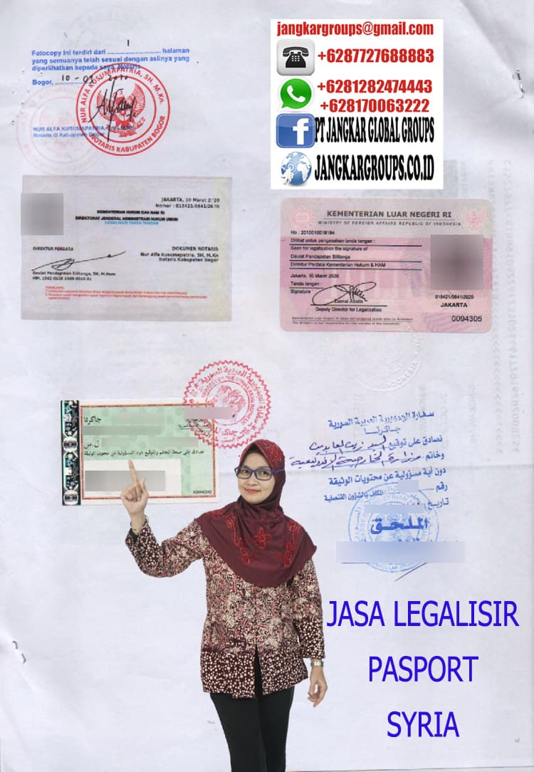 Jasa legalisir pasport syria