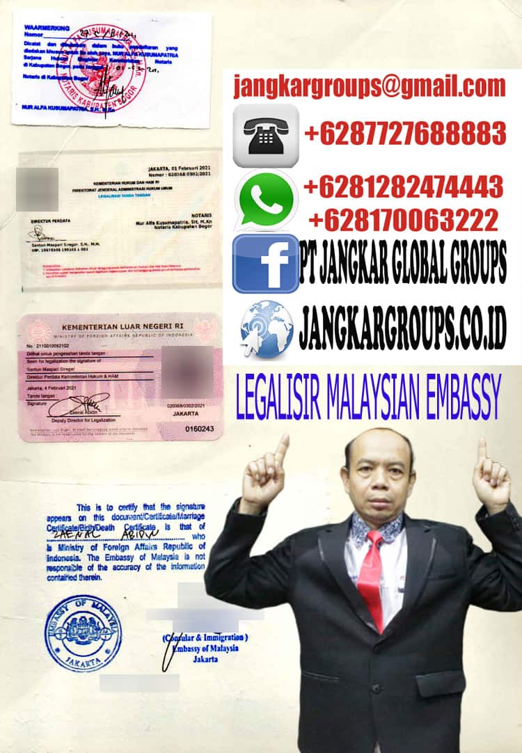 LEGALISIR AKTE KELAHIRAN MALAYSIA