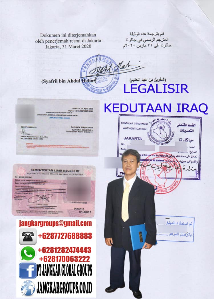 LEGALISIR KEDUTAAN IRAQ