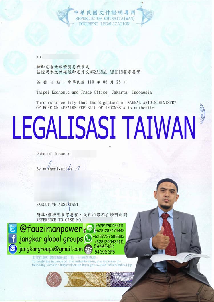 Jasa Legalisir Raport Siswa Legalisasi taiwan