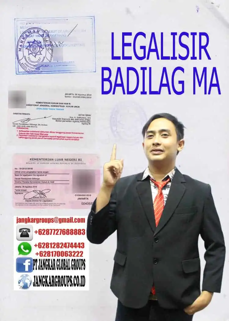 Legalisir Badilag MA