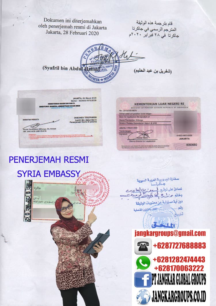 Penerjemah resmi syria embassy