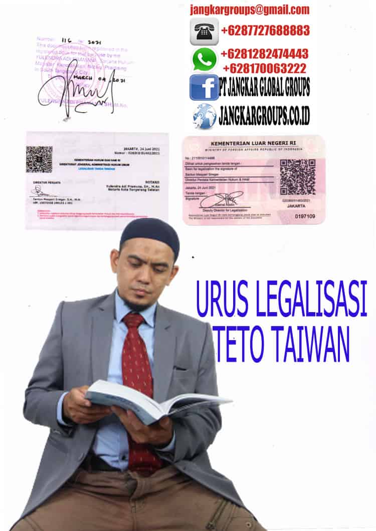 Urus legalisasi teto taiwan di Jasa Legalisir Raport Siswa