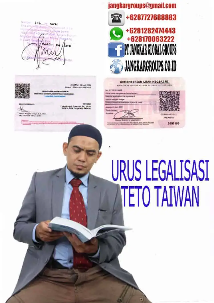 Urus legalisasi teto taiwan di Jasa Legalisir Raport Siswa