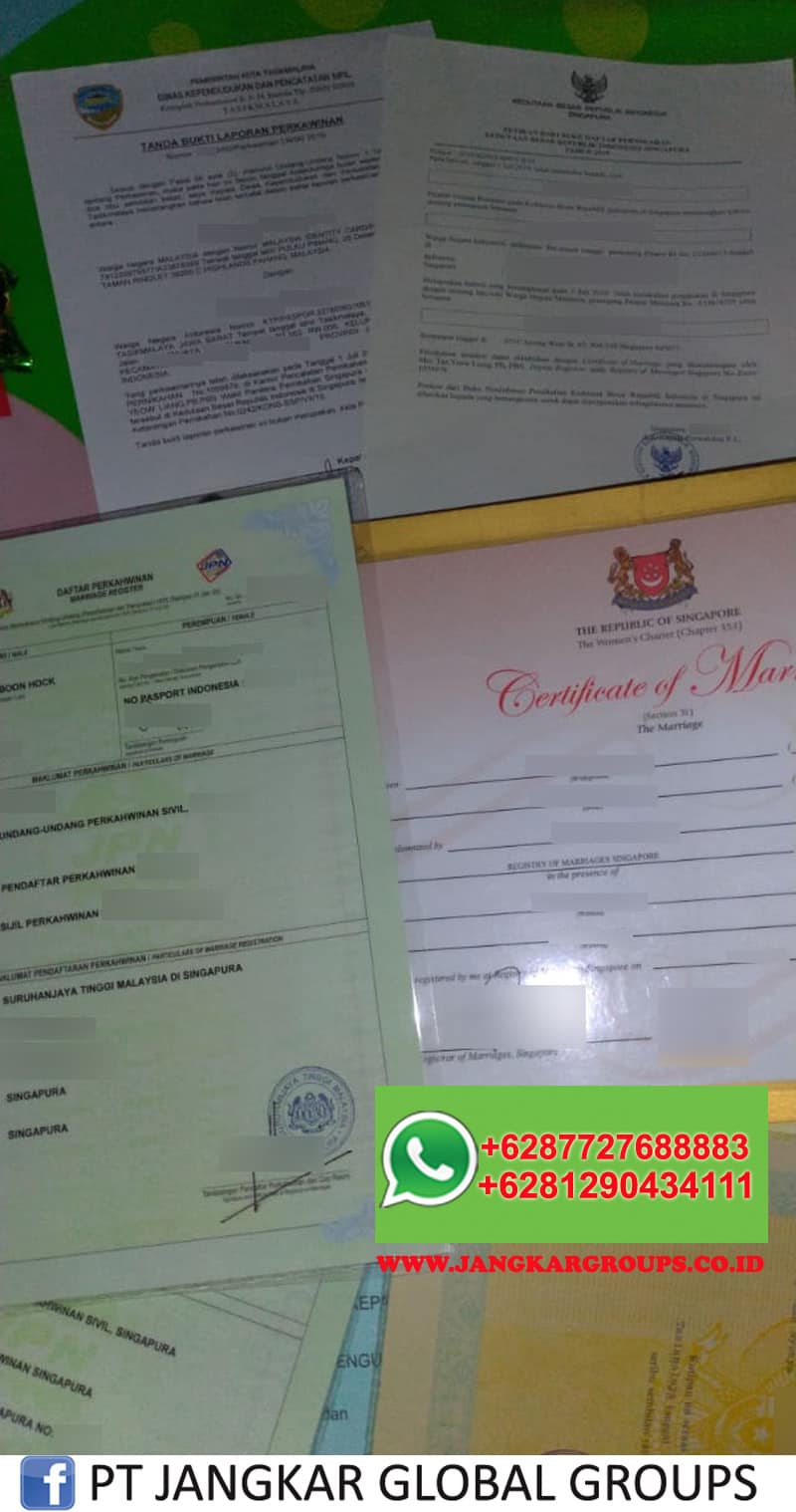 certificate of marriage singapore