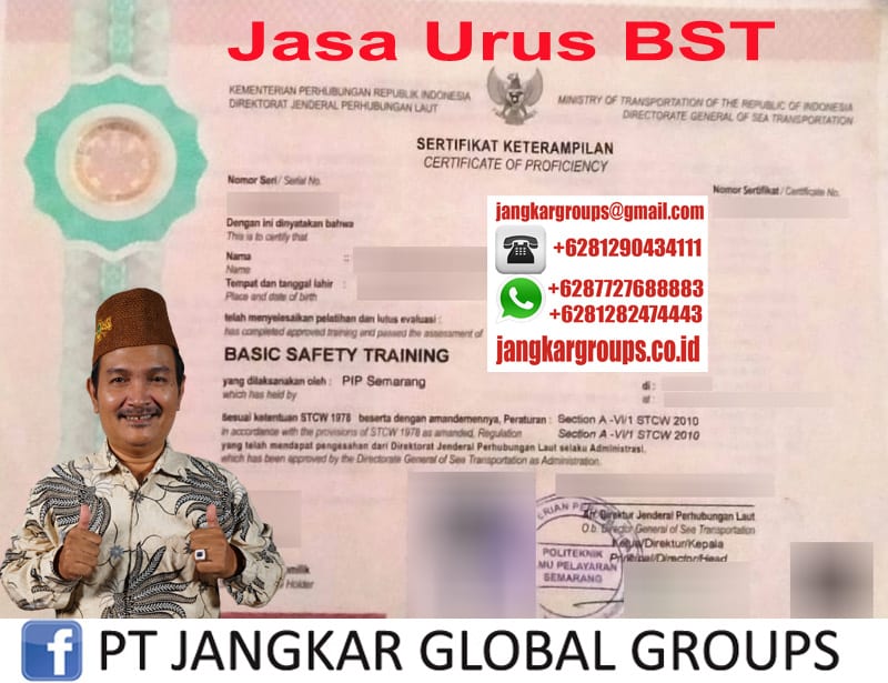 Jasa Urus BST | Pembuatan BST Basic Safety Training