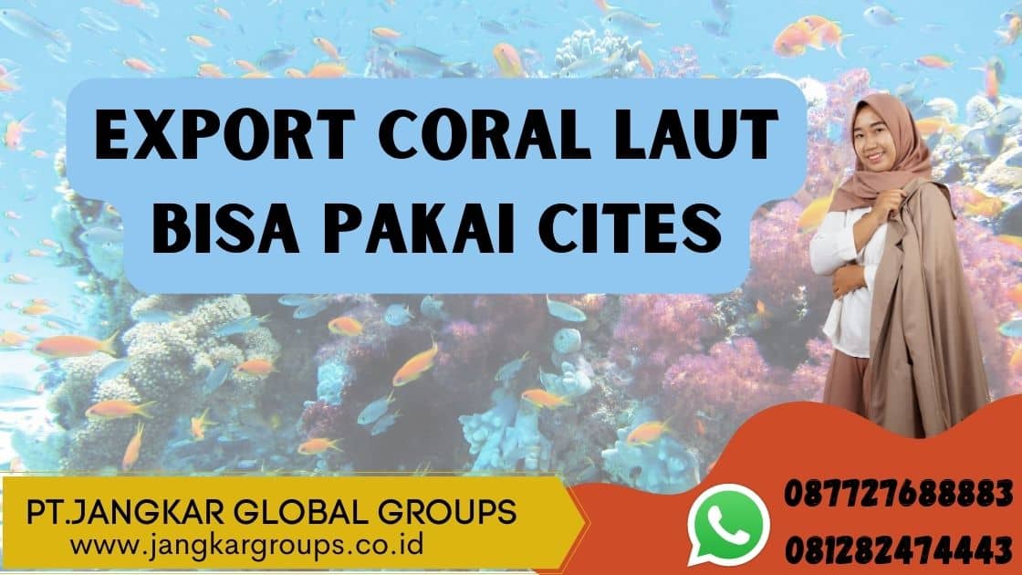 Export Coral Laut Bisa Pakai CITES