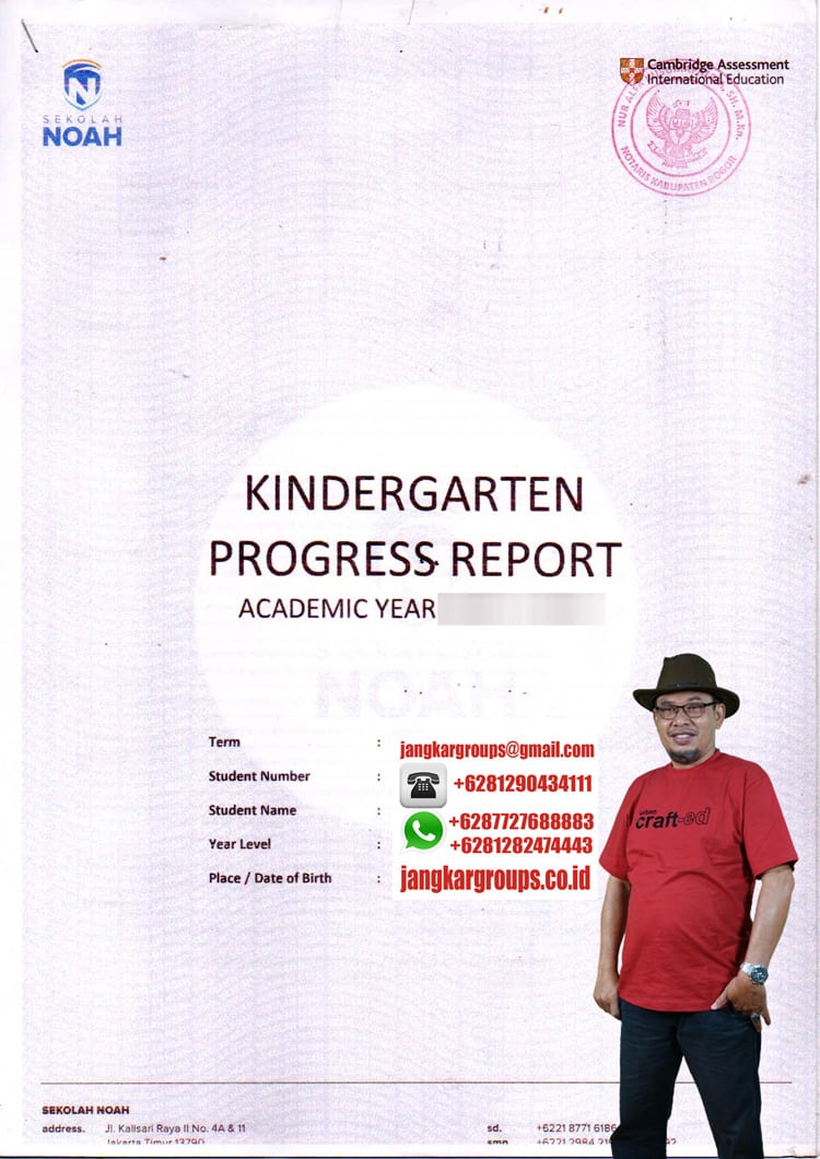 KINDERGARTEN REPORT