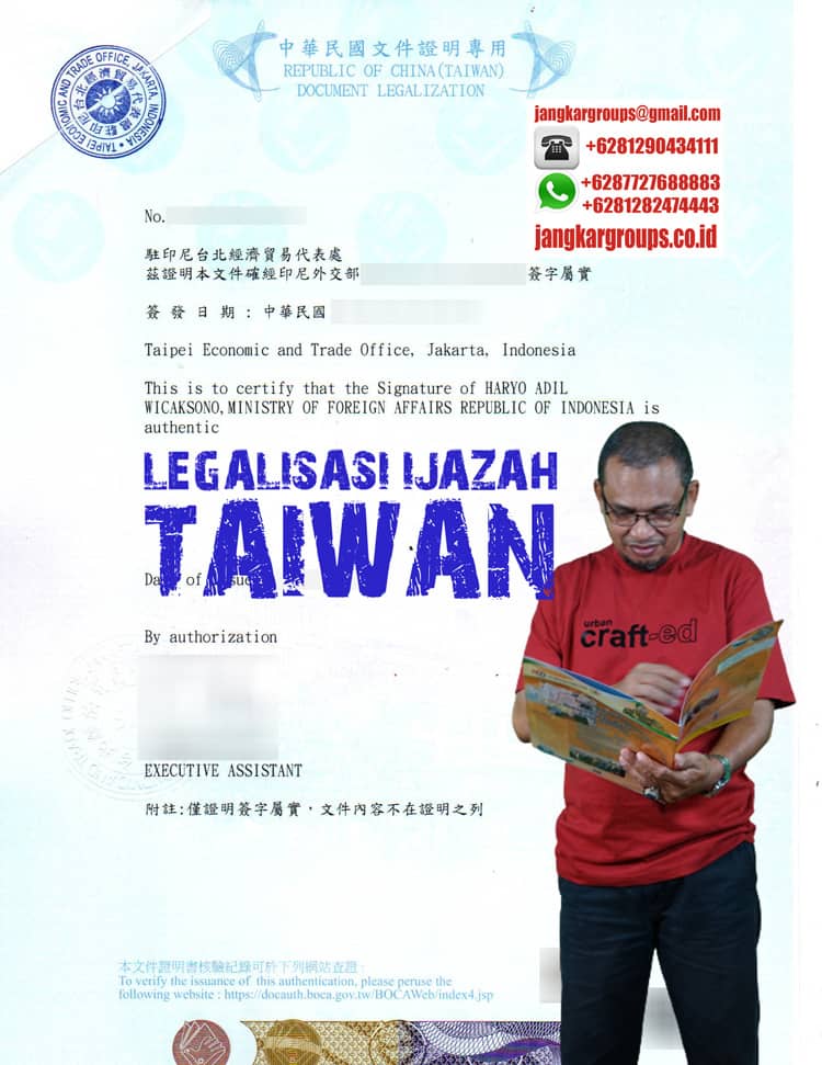 LEGALISASI IJAZAH TAIWAN