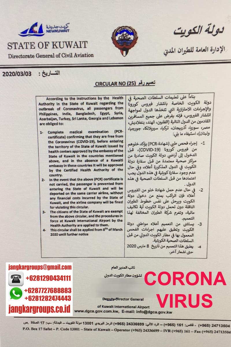 corona virus kuwait,Visa kerja Kuwait