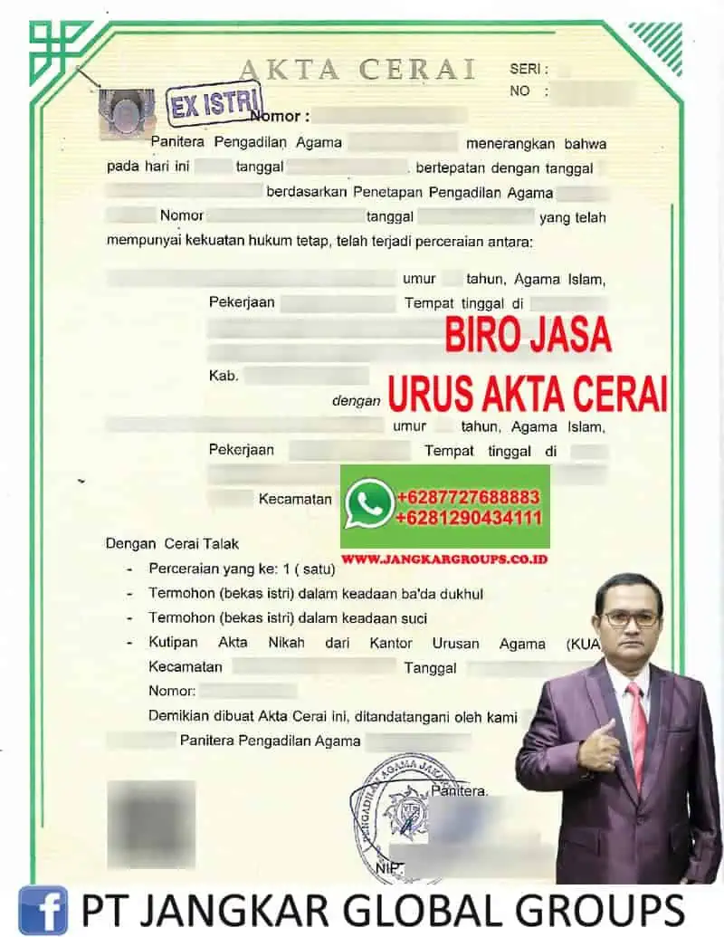 BIRO JASA URUS AKTA CERAI, Persyaratan Urus Cerai