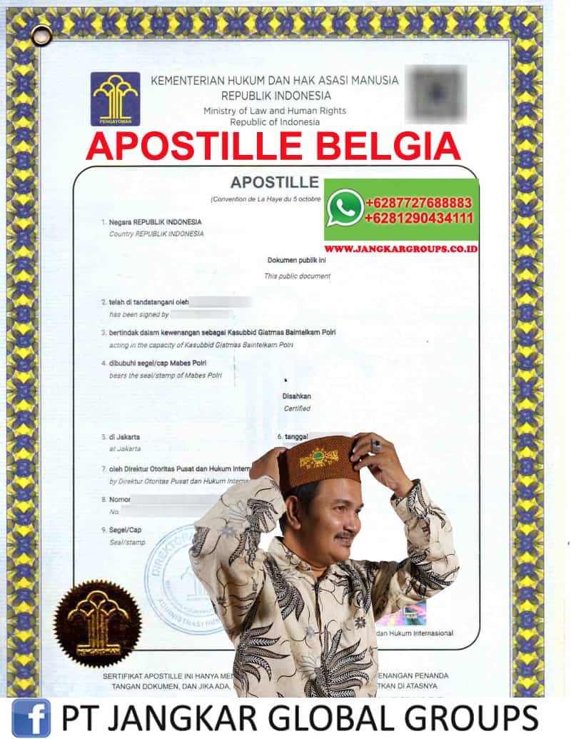 APOSTILLE BELGIA