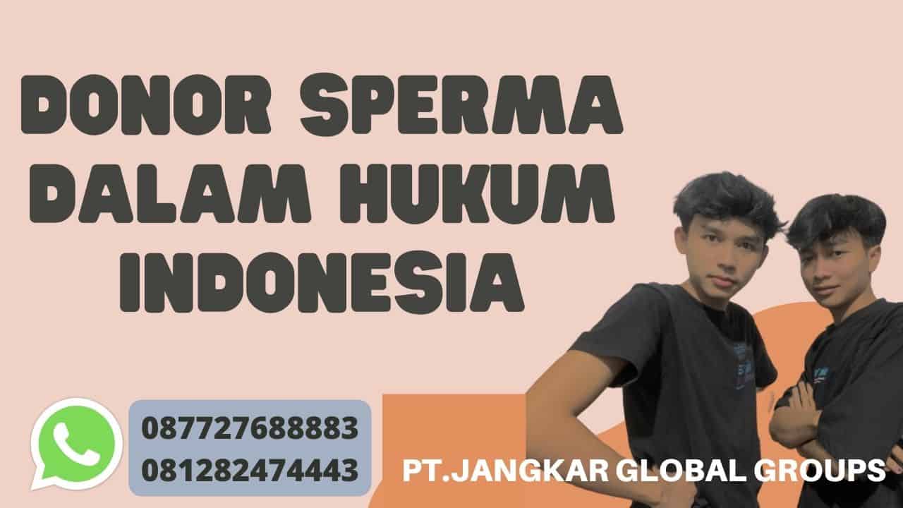 Donor Sperma Dalam Hukum Indonesia