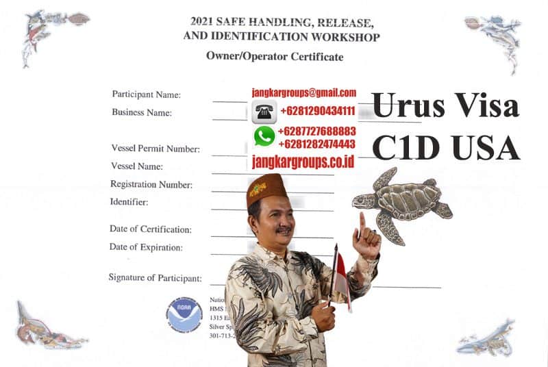 Contoh Operator Certificate USA