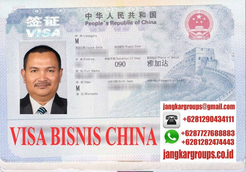 Contoh Visa Bisnis China