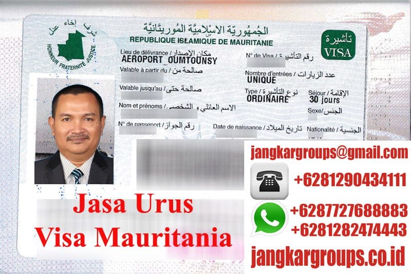 Contoh Visa Mauritania