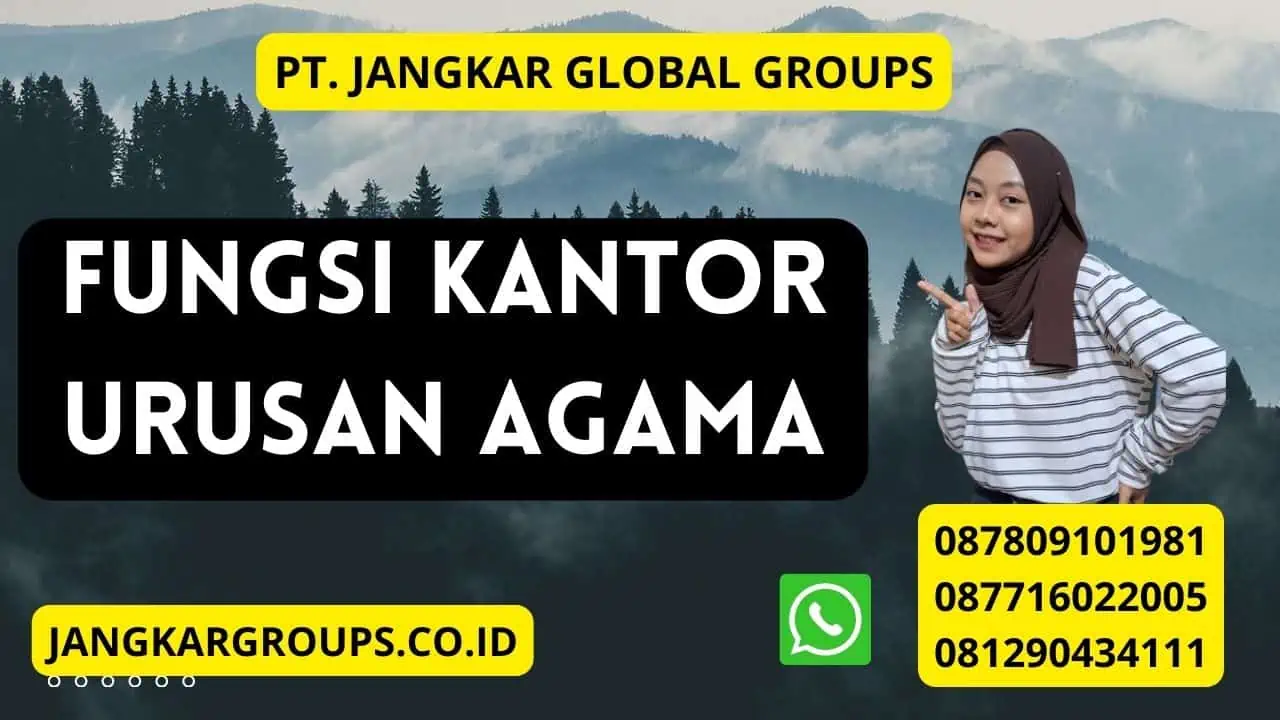 Fungsi Kantor Urusan Agama