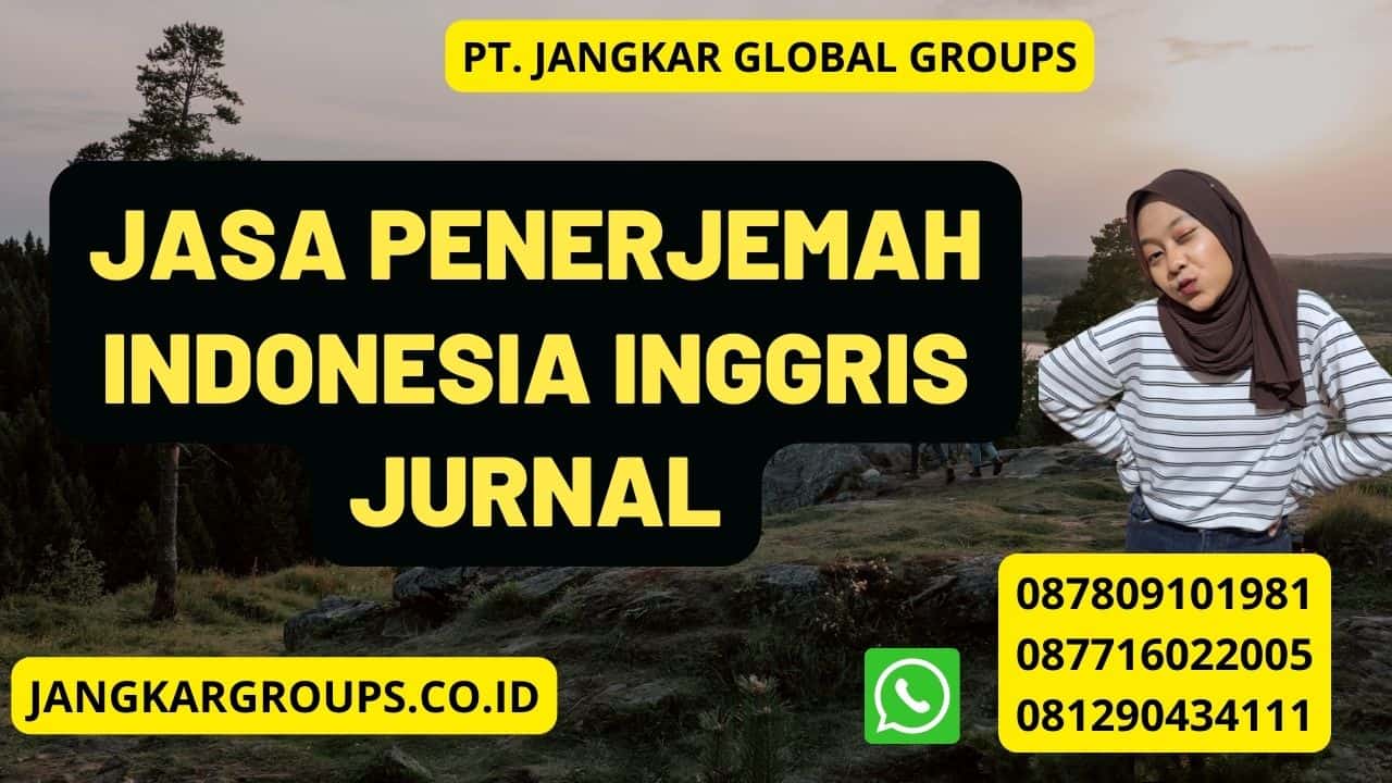 Jasa Penerjemah Indonesia Inggris Jurnal