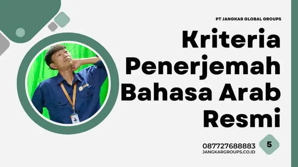 Kriteria Penerjemah Bahasa Arab Resmi