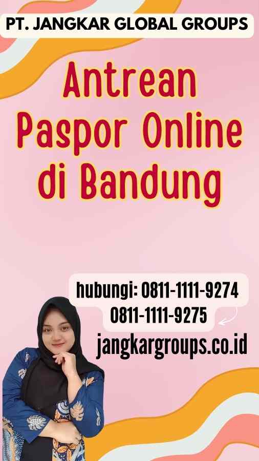 Antrean Paspor Online di Bandung