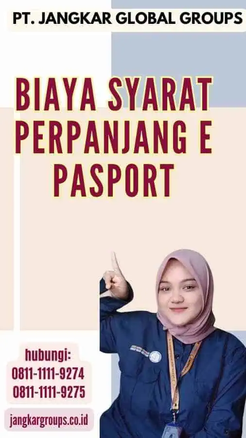 Biaya Syarat Perpanjang E Pasport