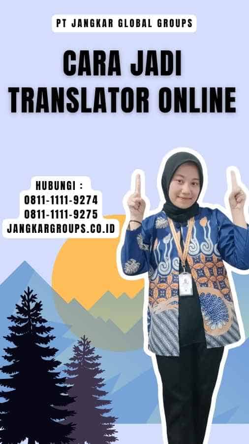 Cara Jadi Translator Online
