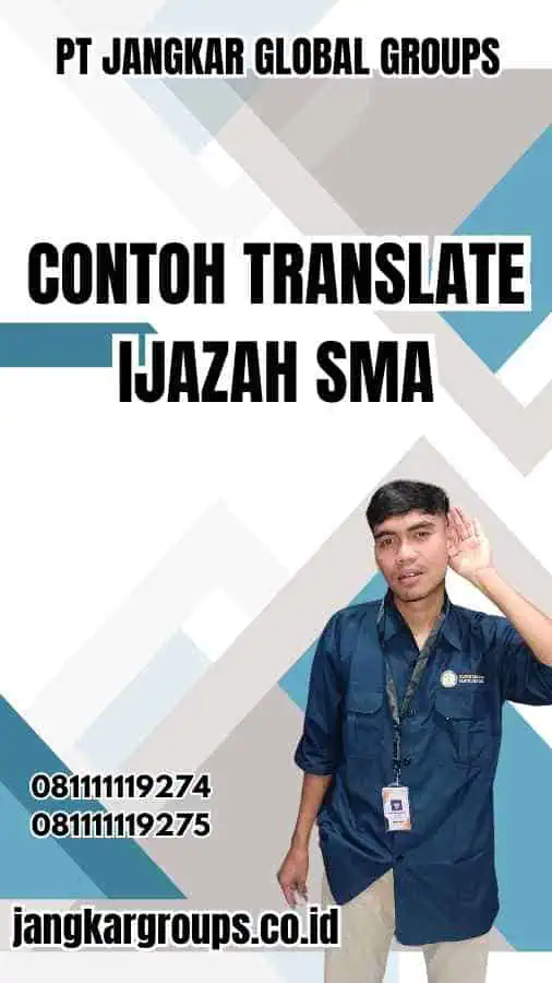 Contoh Translate Ijazah SMA