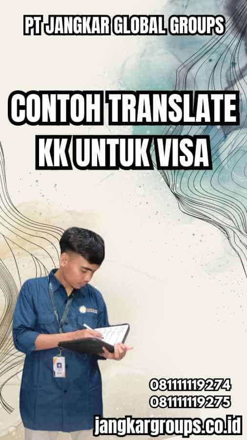 Contoh Translate Kk Untuk Visa