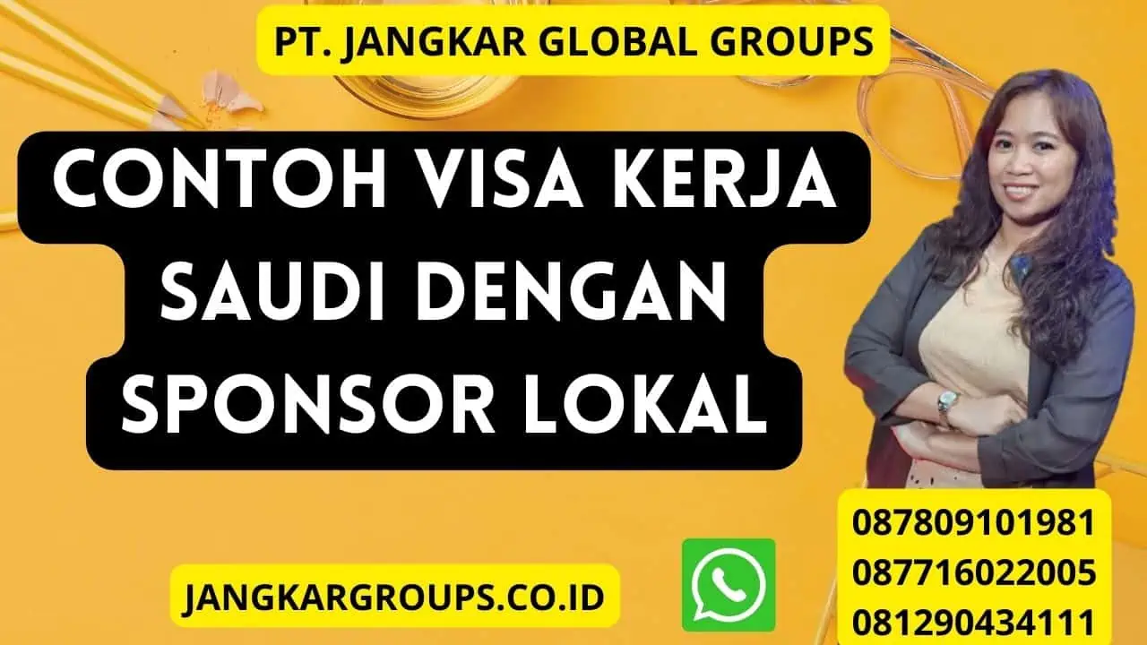 Contoh Visa Kerja Saudi dengan sponsor lokal