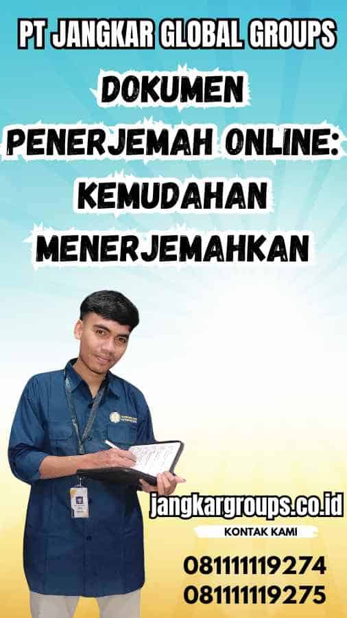 Dokumen Penerjemah Online Kemudahan Menerjemahkan