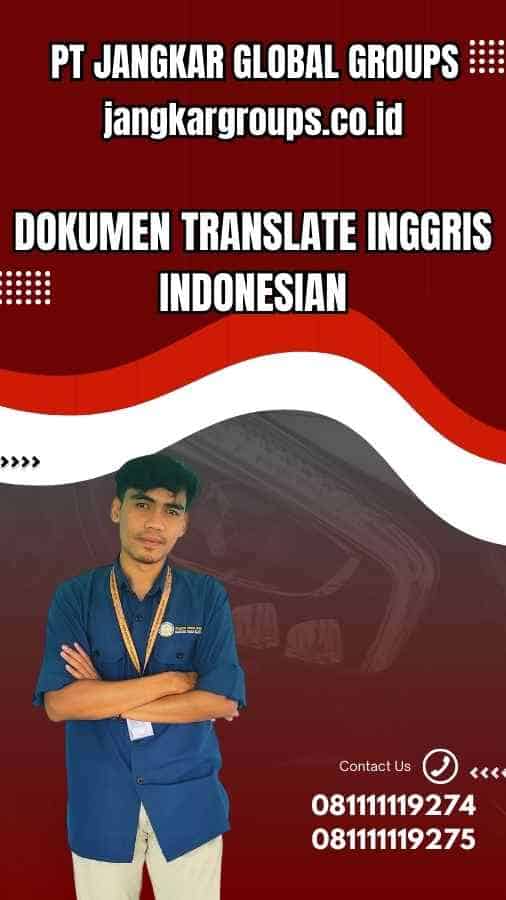 Dokumen Translate Inggris Indonesian
