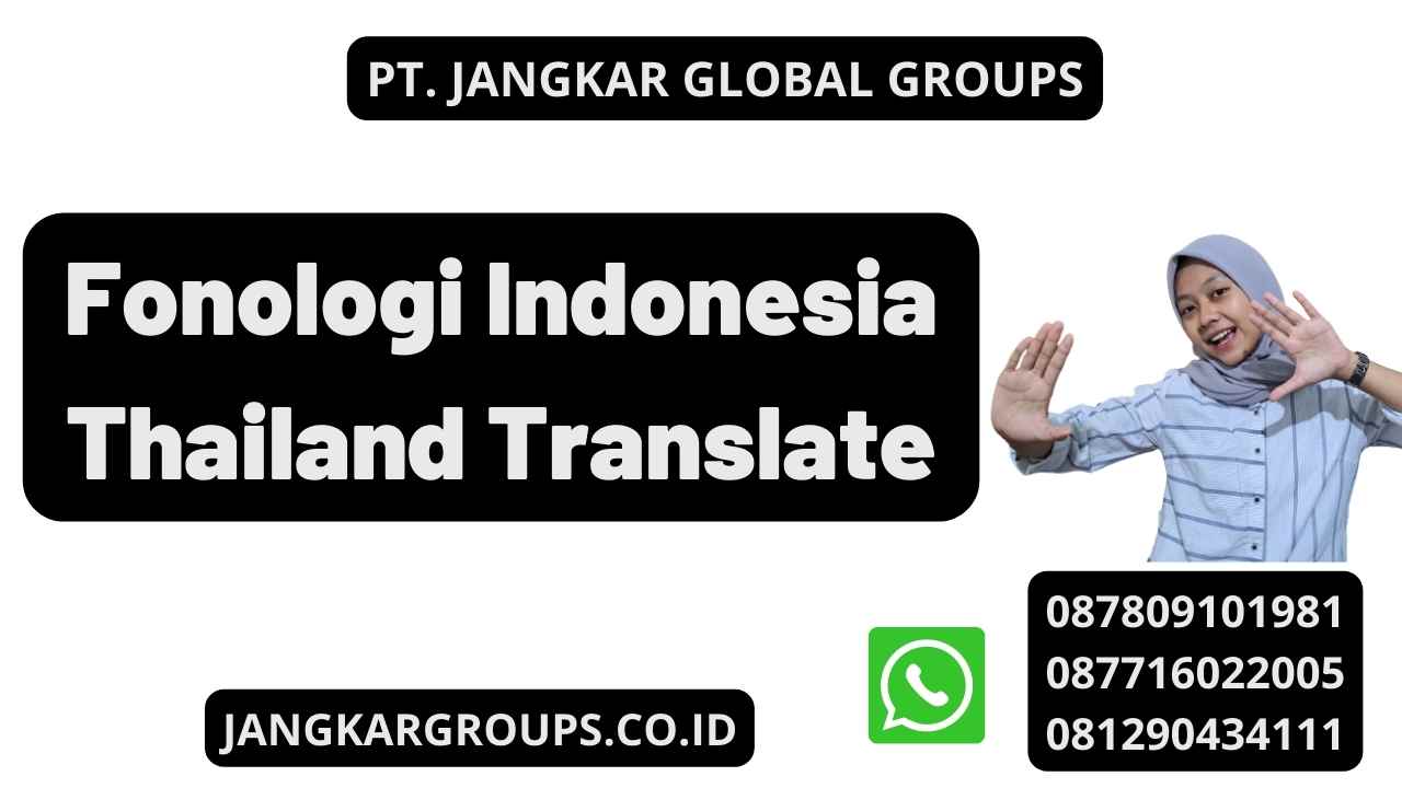 Fonologi Indonesia Thailand Translate