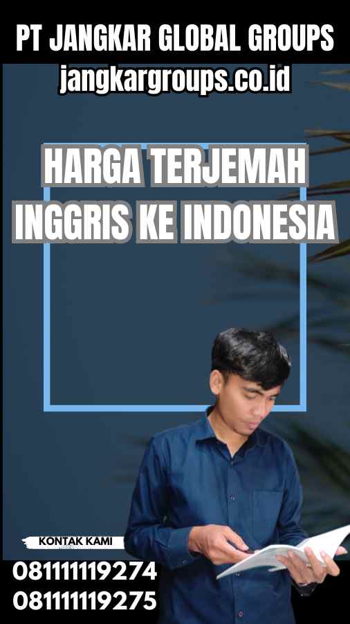 Harga Terjemah Inggris Ke Indonesia