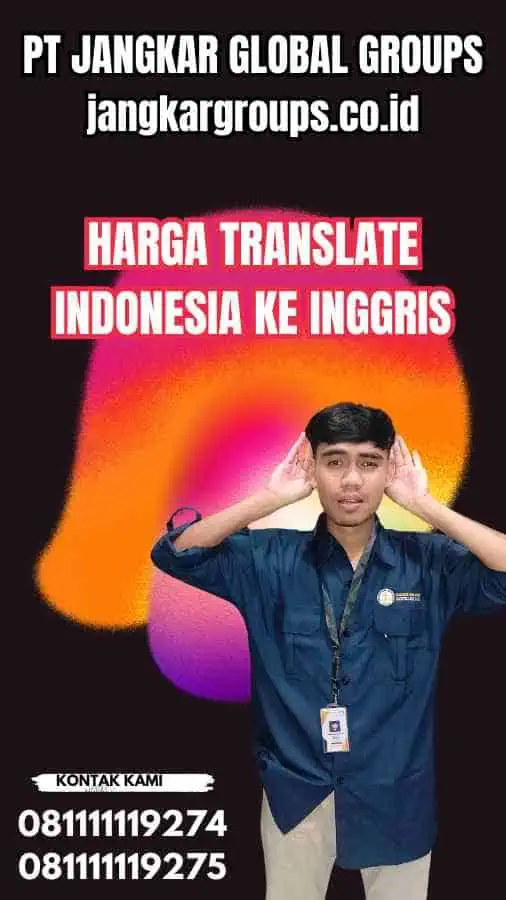 Harga Translate Indonesia Ke Inggris
