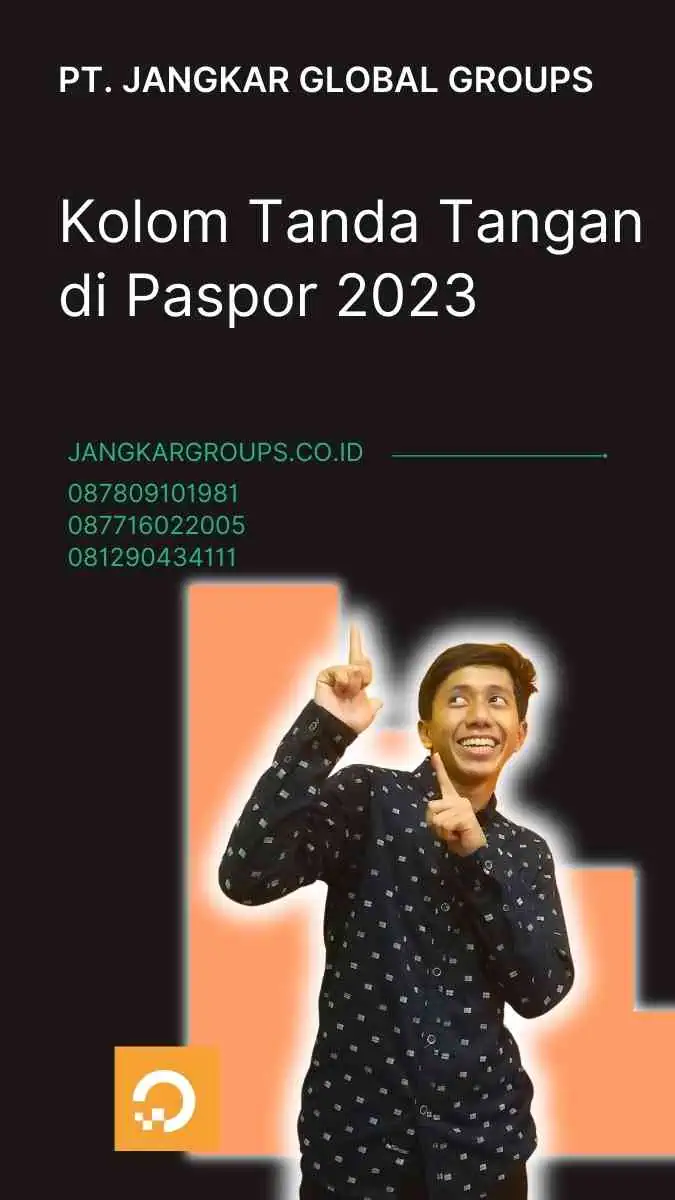 Kolom Tanda Tangan di Paspor 2023