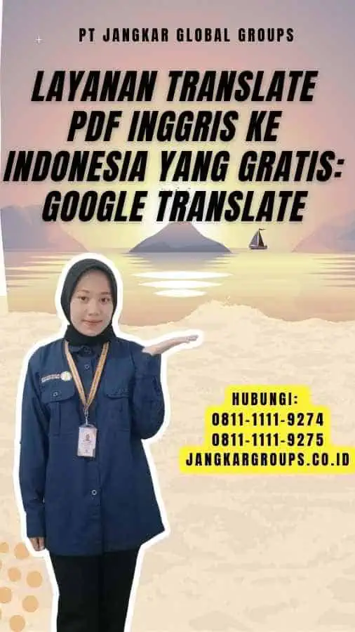 Layanan Translate PDF Inggris Ke Indonesia yang Gratis Google Translate