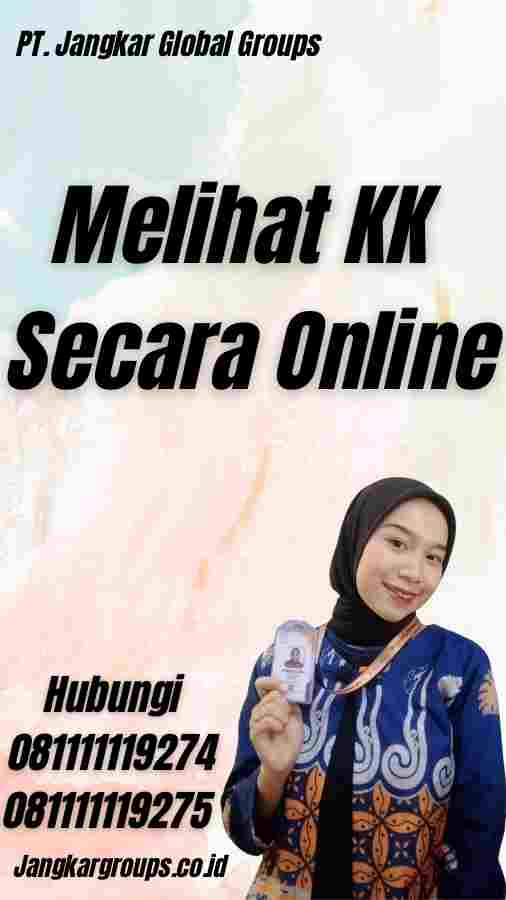 Melihat KK Secara Online