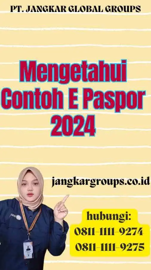 Mengetahui Contoh E Paspor 2024