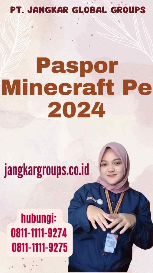 Paspor Minecraft Pe 2024