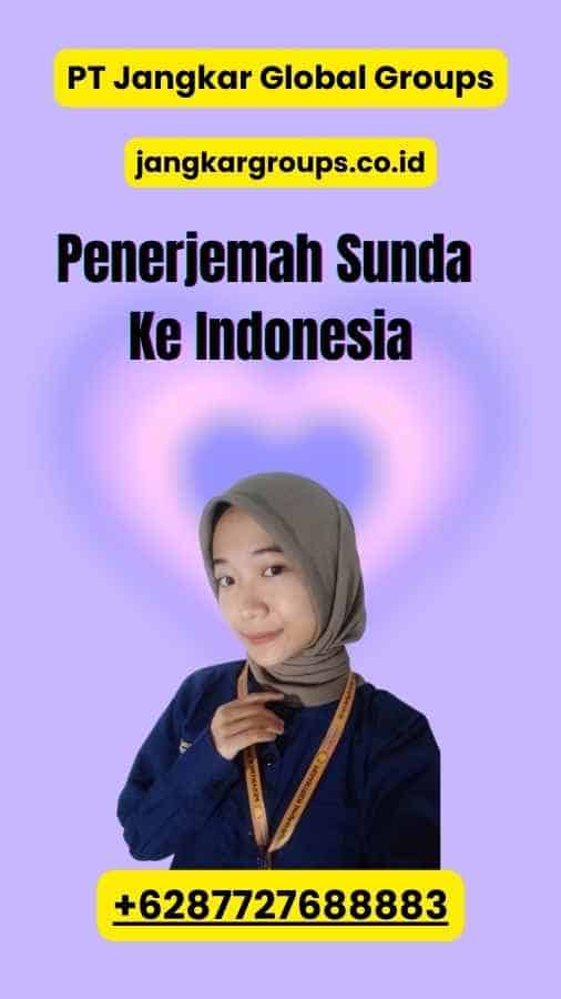 Penerjemah Sunda Ke Indonesia