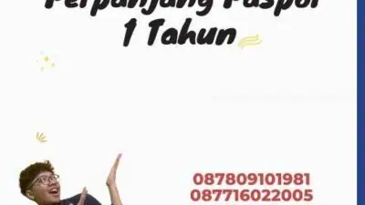 Perpanjang Paspor 1 Tahun