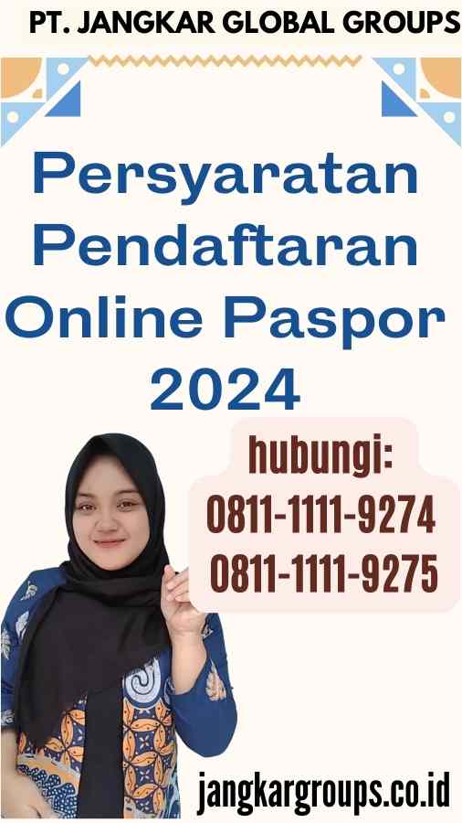 Persyaratan Pendaftaran Online Paspor 2024