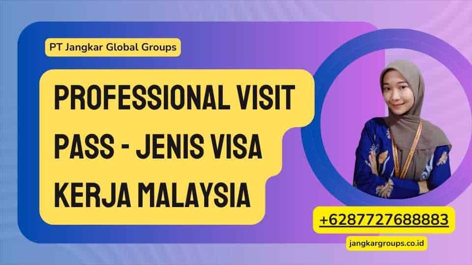 Professional Visit Pass - Jenis Visa Kerja Malaysia