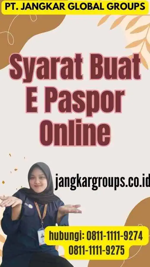 Syarat Buat E Paspor Online