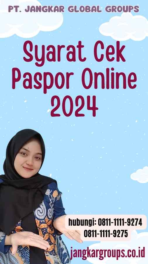 Syarat Cek Paspor Online 2024