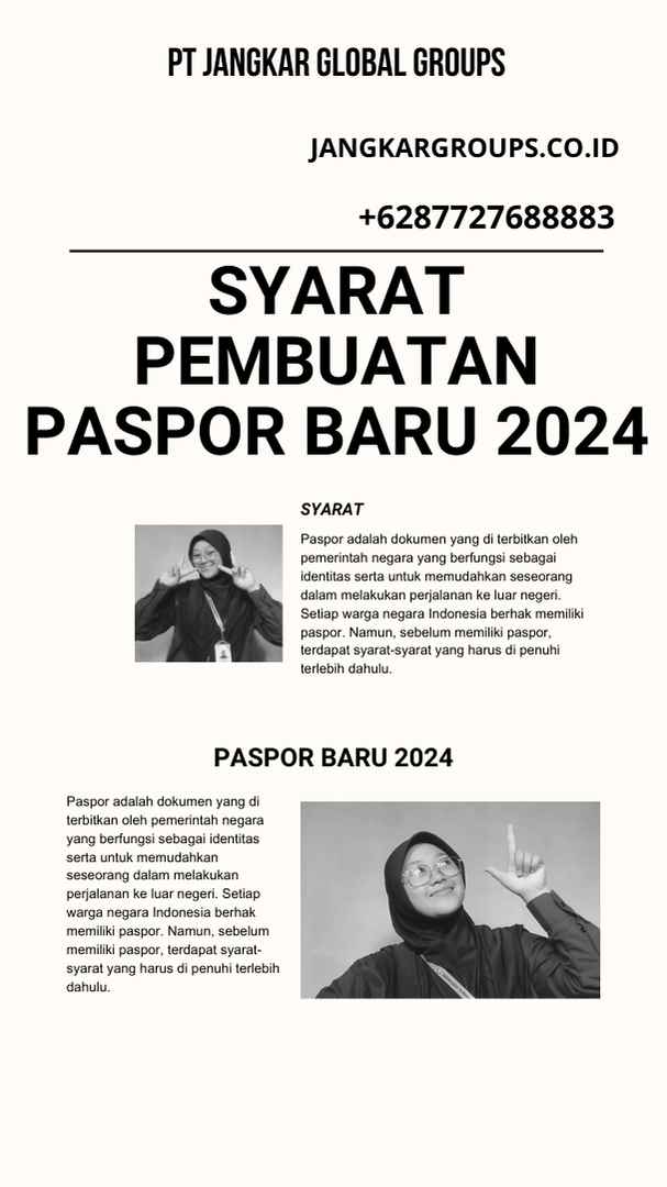 Syarat Pembuatan Paspor Baru 2024