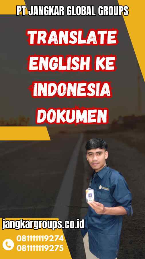 Translate English ke Indonesia Dokumen