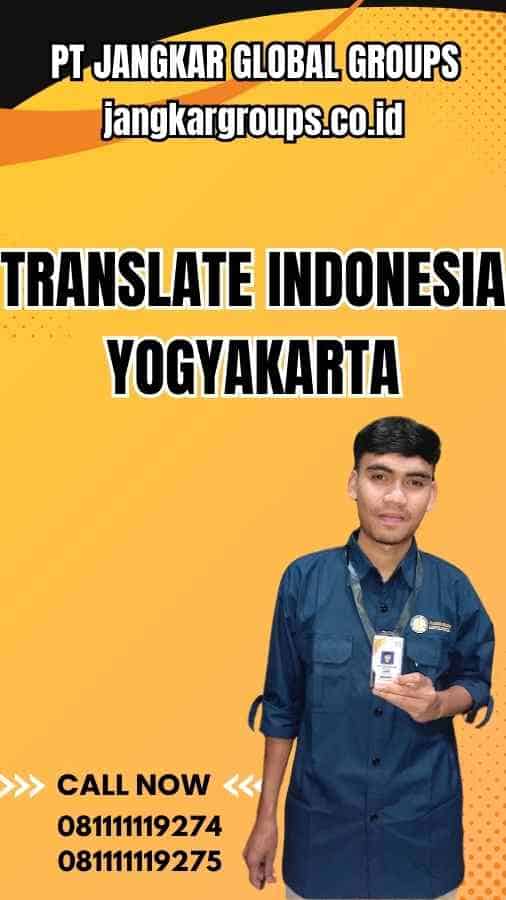 Translate Indonesia Yogyakarta