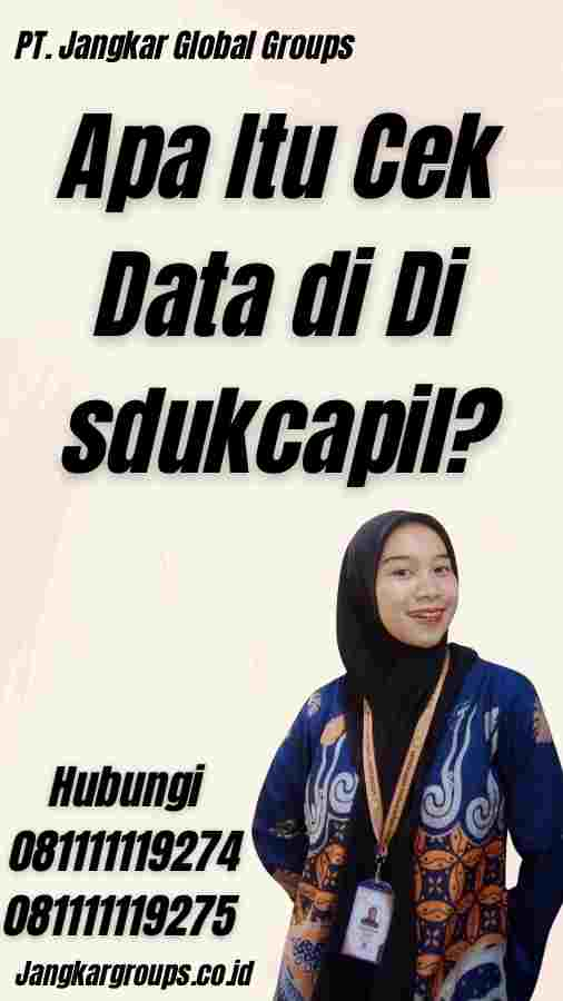 Apa Itu Cek Data di Di sdukcapil?