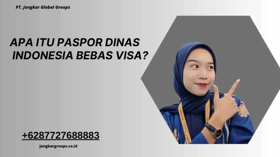 Apa itu Paspor Dinas Indonesia Bebas Visa?